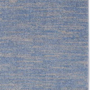 3' X 5' Blue And Gray Indoor Outdoor Area Rug