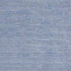5' X 5' Blue And Gray Square Indoor Outdoor Area Rug