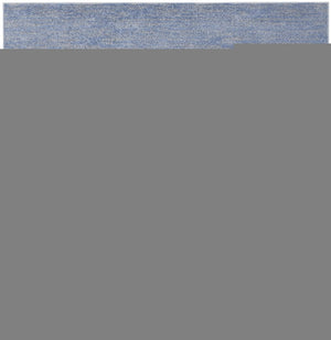 5' X 5' Blue And Gray Square Indoor Outdoor Area Rug