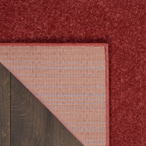 2' X 4' Brick Red Indoor Outdoor Runner Rug