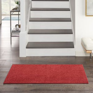 2' X 4' Brick Red Indoor Outdoor Runner Rug