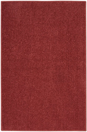 2' X 4' Brick Red Indoor Outdoor Runner Rug