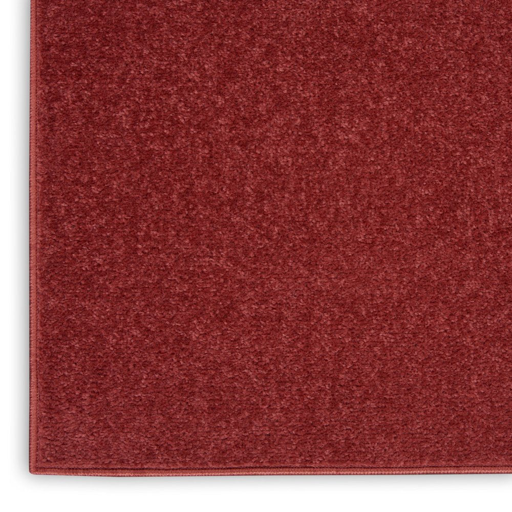 3' X 5' Brick Red Non Skid Indoor Outdoor Area Rug