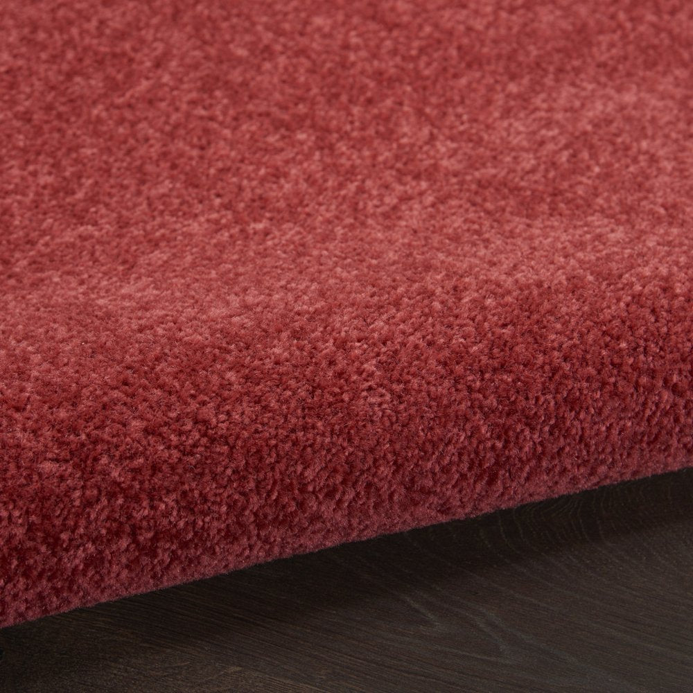4' Brick Red Round Indoor Outdoor Area Rug