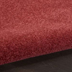 4' Brick Red Round Indoor Outdoor Area Rug