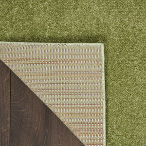 4' Runner Green Indoor Outdoor Runner Rug