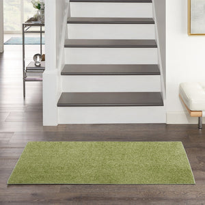 4' Runner Green Indoor Outdoor Runner Rug