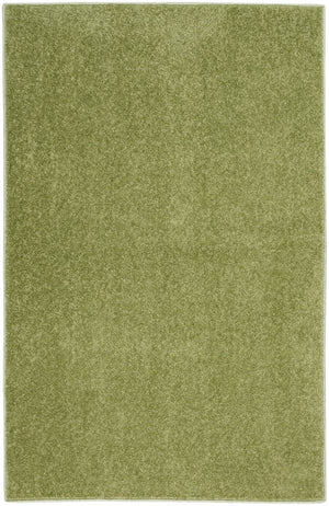 4' Runner Green Indoor Outdoor Runner Rug