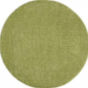 4' Green Round Indoor Outdoor Area Rug