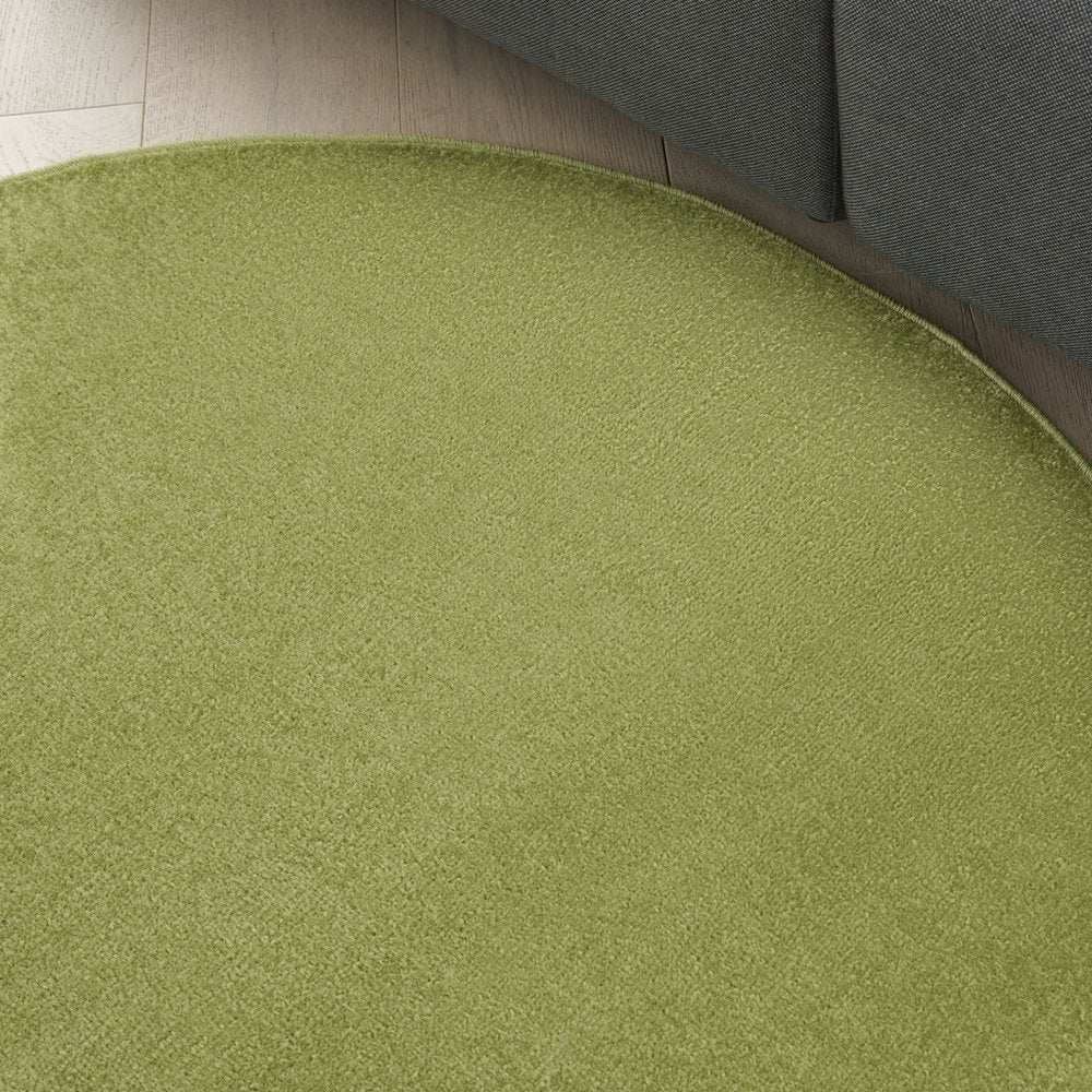 4' Green Round Indoor Outdoor Area Rug