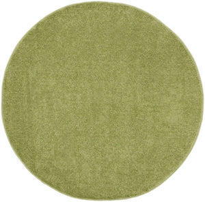 4' Green Round Indoor Outdoor Area Rug