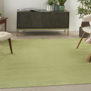 5' X 5' Green Square Indoor Outdoor Area Rug
