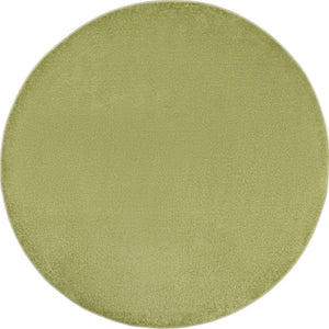 6' X 6' Green Round Indoor Outdoor Area Rug