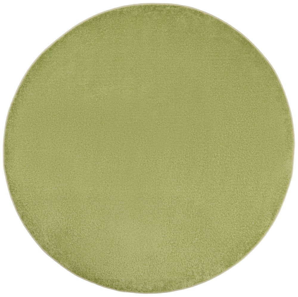 6' X 6' Green Round Indoor Outdoor Area Rug