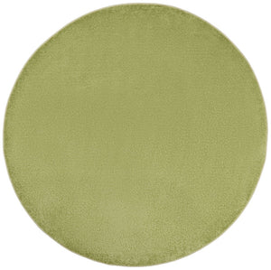 6' X 6' Green Round Indoor Outdoor Area Rug