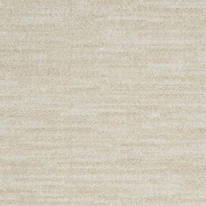 4' Runner Beige And Ivory Indoor Outdoor Runner Rug