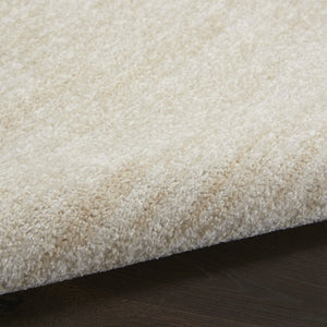 4' Runner Beige And Ivory Indoor Outdoor Runner Rug