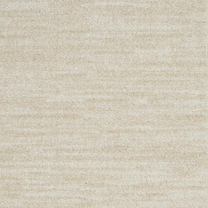 4' Runner Beige And Ivory Indoor Outdoor Runner Rug