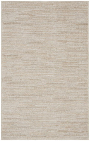 3' X 5' Beige And Ivory Indoor Outdoor Area Rug