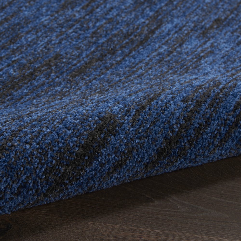 4' Blue Round Indoor Outdoor Area Rug