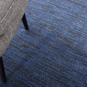 6' X 6' Blue Round Indoor Outdoor Area Rug