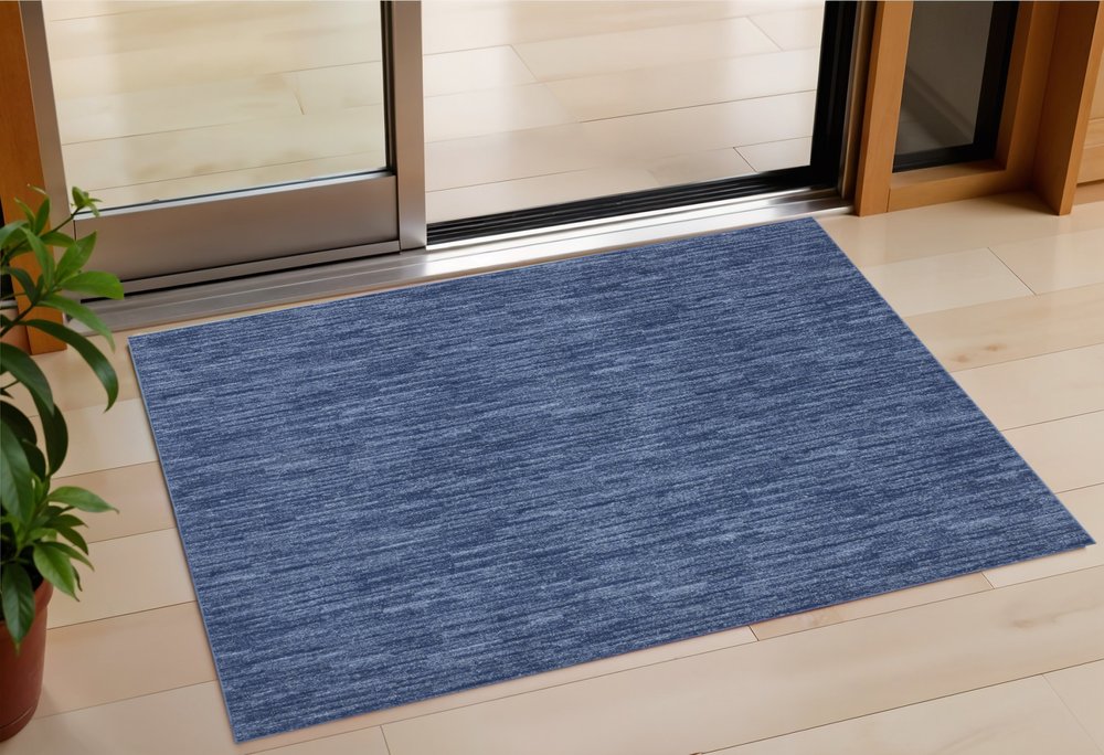 3' X 5' Blue Indoor Outdoor Area Rug