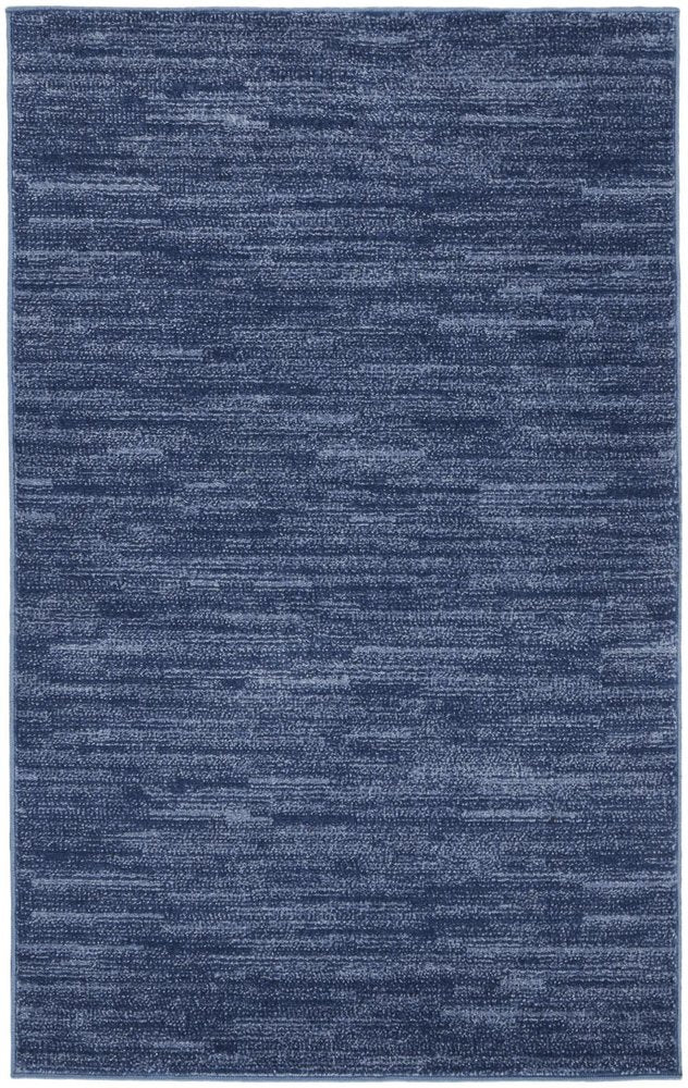 3' X 5' Blue Indoor Outdoor Area Rug