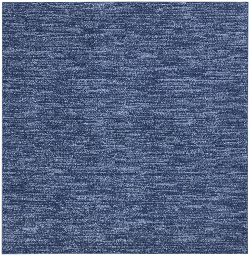 5' X 5' Blue Square Indoor Outdoor Area Rug