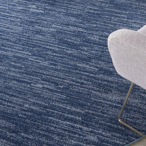 6' X 6' Blue Round Indoor Outdoor Area Rug