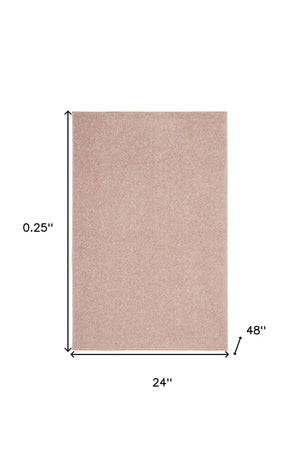 4' Runner Pink Indoor Outdoor Runner Rug