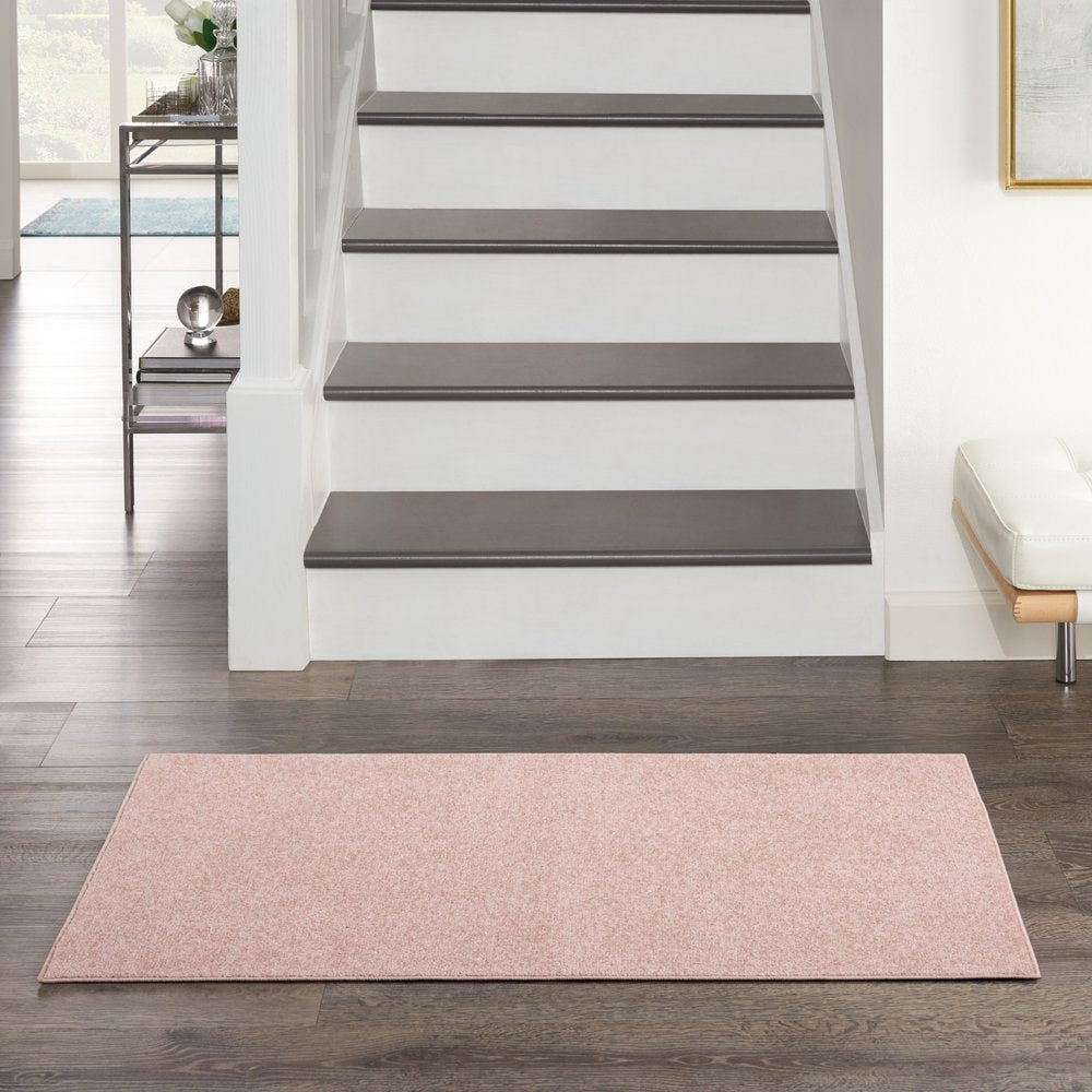 4' Runner Pink Indoor Outdoor Runner Rug