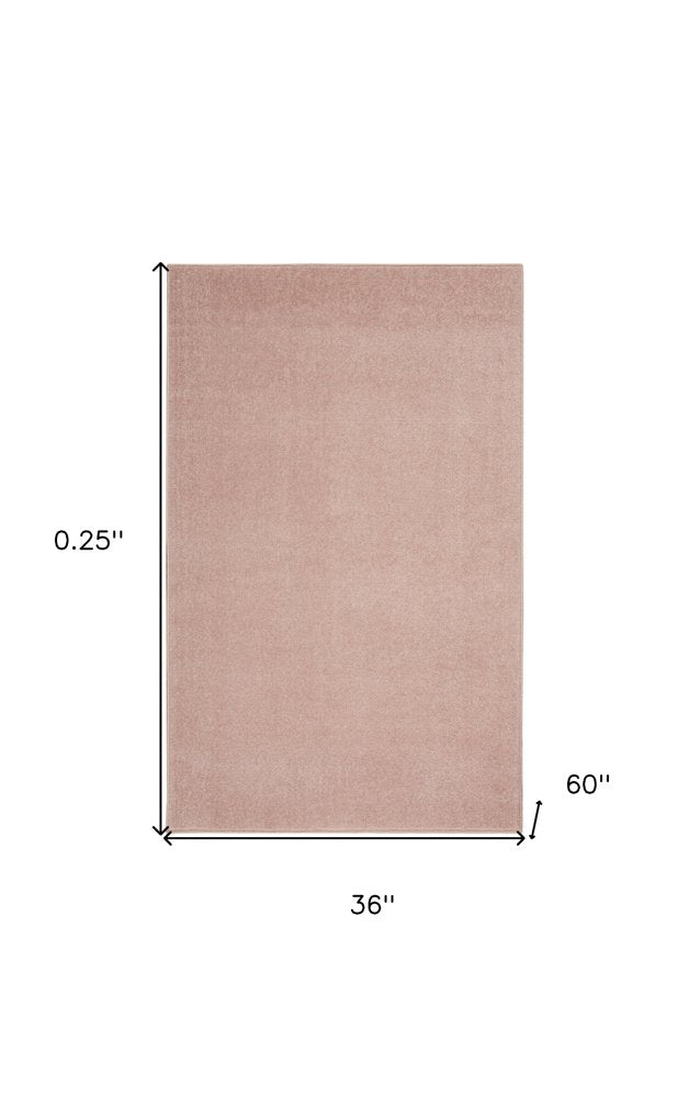 3' X 5' Pink Indoor Outdoor Area Rug
