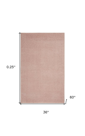 3' X 5' Pink Indoor Outdoor Area Rug