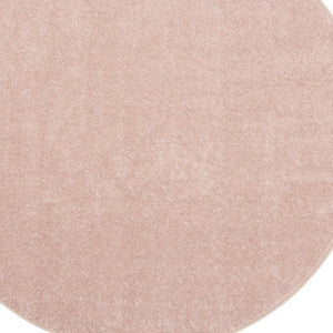 4' Pink Round Indoor Outdoor Area Rug