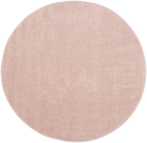 4' Pink Round Indoor Outdoor Area Rug