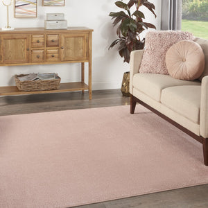 5' X 5' Pink Square Indoor Outdoor Area Rug
