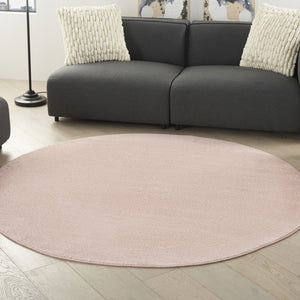 6' X 6' Pink Round Indoor Outdoor Area Rug