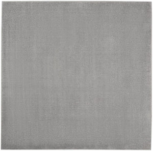 5' X 5' Gray Square Indoor Outdoor Area Rug