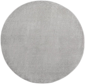 6' X 6' Gray Round Indoor Outdoor Area Rug