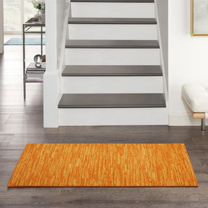 2' X 4' Orange Indoor Outdoor Runner Rug