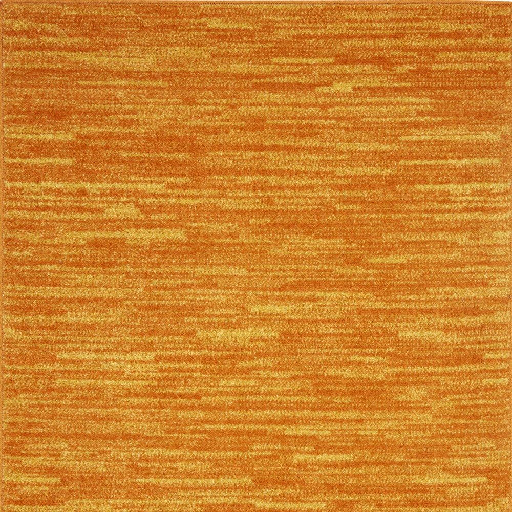 3' X 5' Orange Indoor Outdoor Area Rug