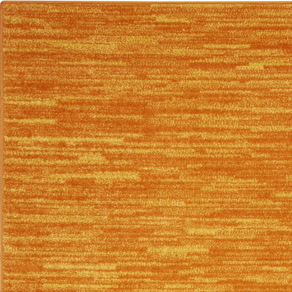 3' X 5' Orange Indoor Outdoor Area Rug