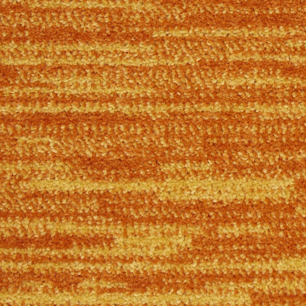 4' Orange Round Indoor Outdoor Area Rug
