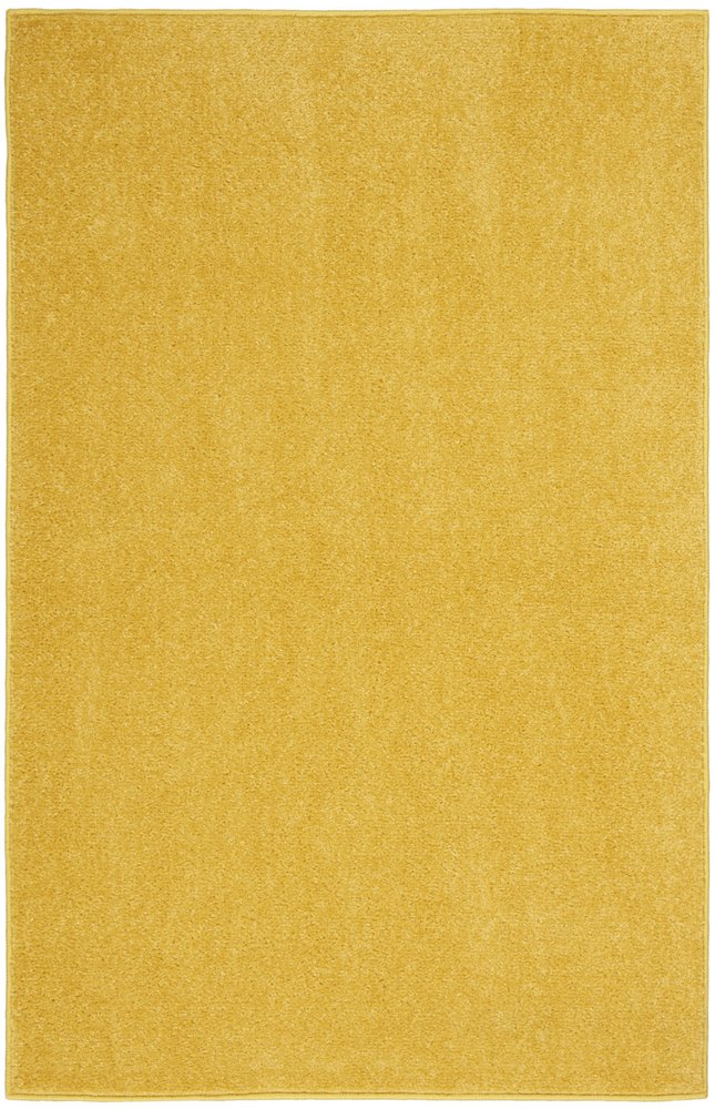 2' X 4' Yellow Indoor Outdoor Runner Rug