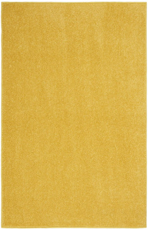 2' X 4' Yellow Indoor Outdoor Runner Rug