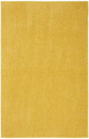 2' X 4' Yellow Indoor Outdoor Runner Rug