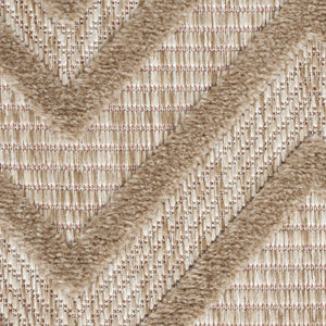 4' X 6' Beige Indoor Outdoor Area Rug
