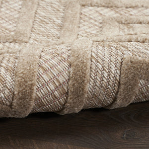 4' X 6' Beige Indoor Outdoor Area Rug