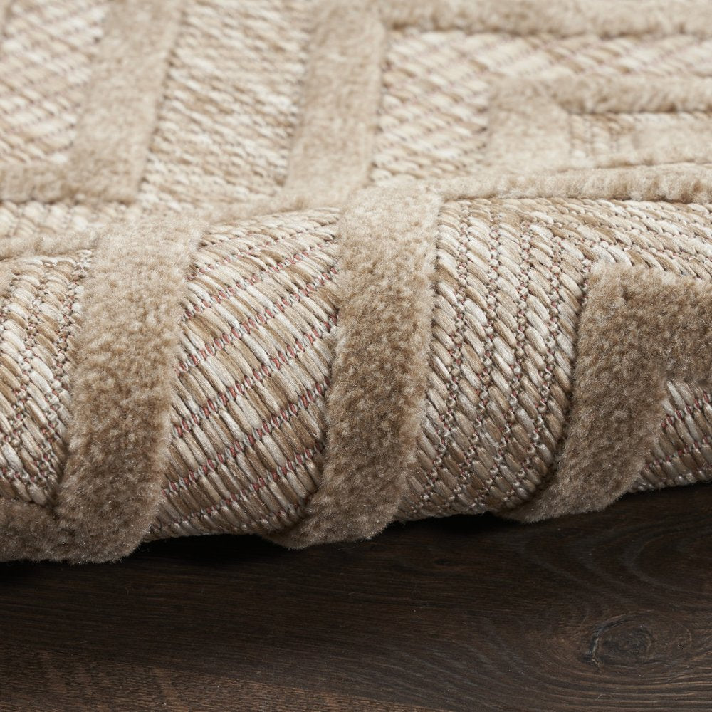 4' X 6' Beige Indoor Outdoor Area Rug