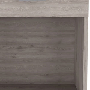 22" Light Gray Wood One Drawer Nightstand
